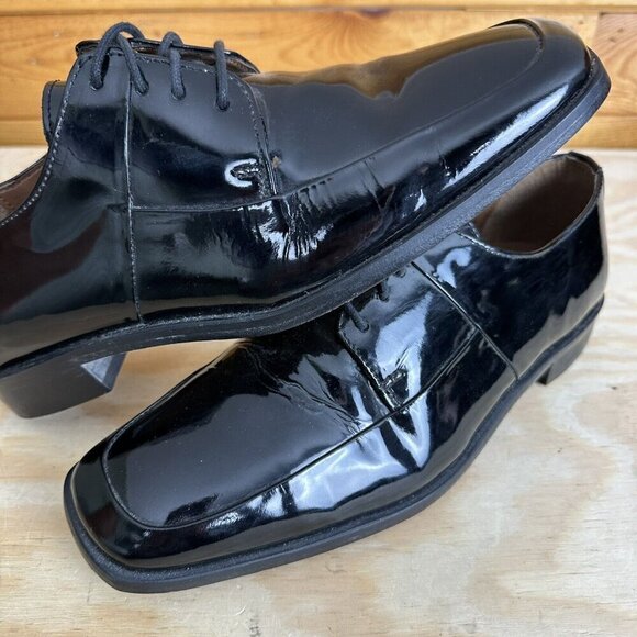 Stacy Adams Oxfords Leather Dress Shoes Mens 8.5 23109-63 Black - Picture 6 of 7
